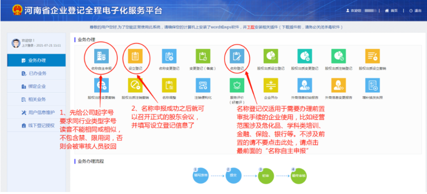 河南鄭東新區(qū)網(wǎng)上注冊分公司流程及費用(河南省全程電子化分公司注冊流程)